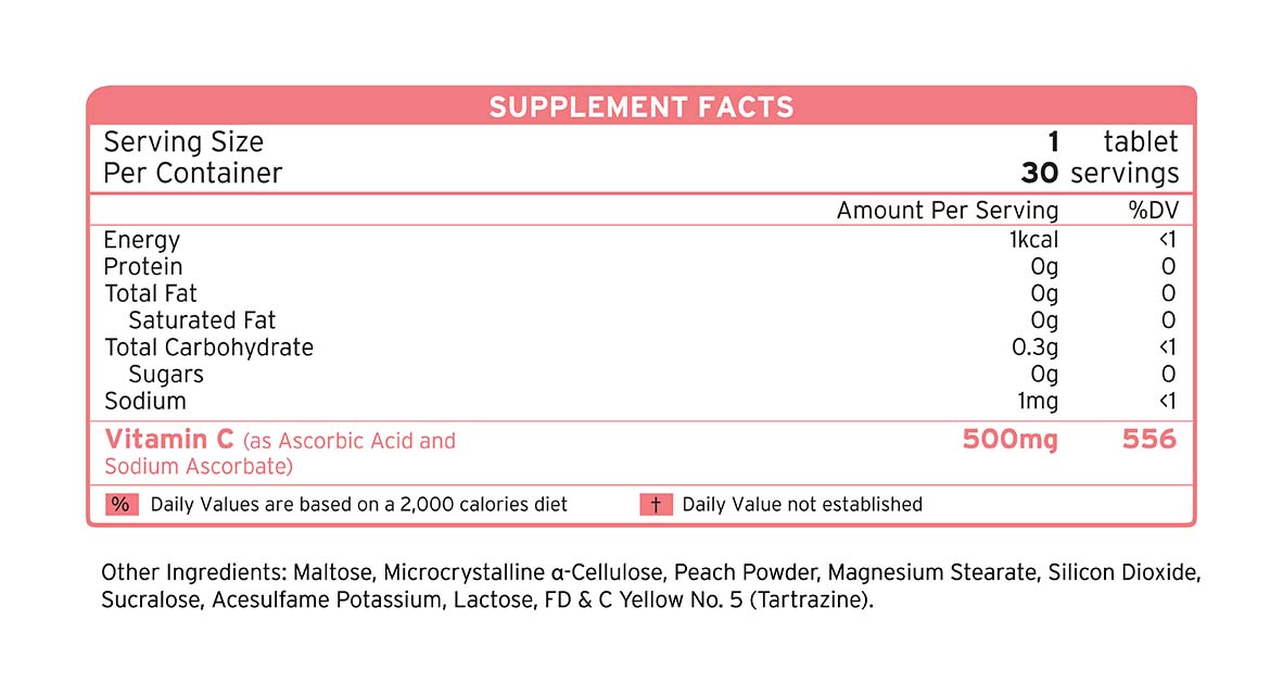 Vitamin C supplement facts